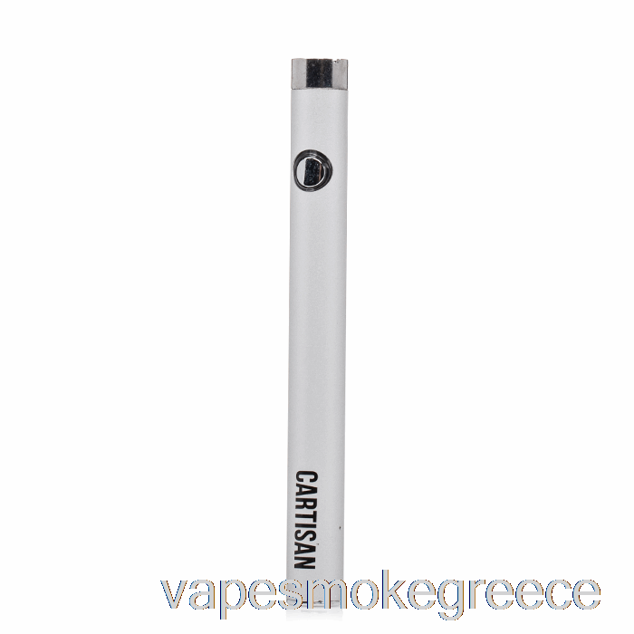 Vape Greece Cartisan Slim Button 280 510 Battery Silver